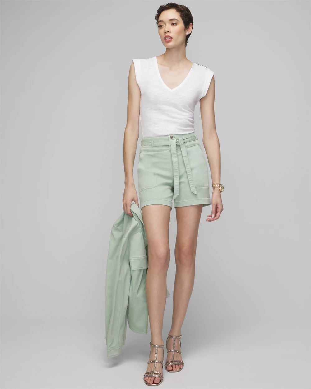 Extra High-Rise Utility 5-Inch Shorts | White House Black Market